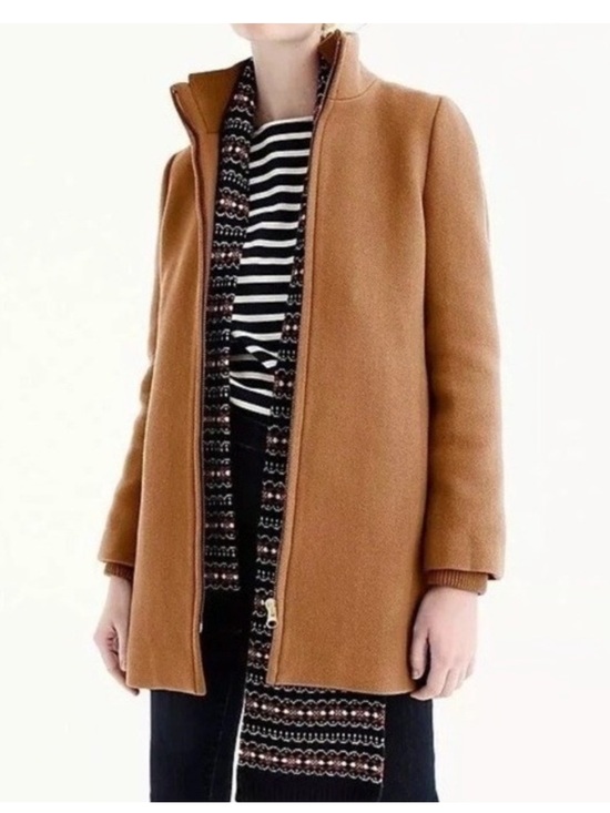 J. Crew Jackets & Blazers - J.Crew Lodge Coat in Italian Stadium Cloth Wool Size 4 Tall